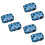 6Pcs Blue Lens Container with Mirror Creative Lens Case for Women 7