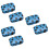 6Pcs Blue Lens Container with Mirror Creative Lens Case for Women 8