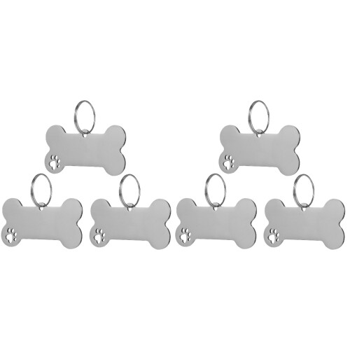 2Sets Personalisierte Katzen Id Tags Silber Anhänger 2