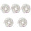 5Stk Dekorative Strasskette, Multifarbig, Robuste DIY Kleid Veredelung 3