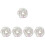 5Stk Dekorative Strasskette, Multifarbig, Robuste DIY Kleid Veredelung 4