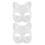 4Pièces Masques Chat Vide Papier Pulp DIY Masquerade Cosplay 2