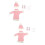 2Ensembles Vêtements D'hiver Rose Pour Robe Pull Cocon 8