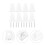 150Pcs Invisible Transparent Window Blind Hold Down Brackets 10