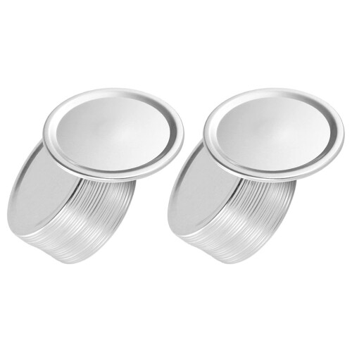150Pcs Multipurpose Metal Jar Lids Leakproof Silver Canning Caps 1