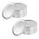 150Pcs Multipurpose Metal Jar Lids Leakproof Silver Canning Caps 3