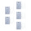 5Sets Portable Acrylic Makeup Mixing Trays with Spatula for Home Use 5