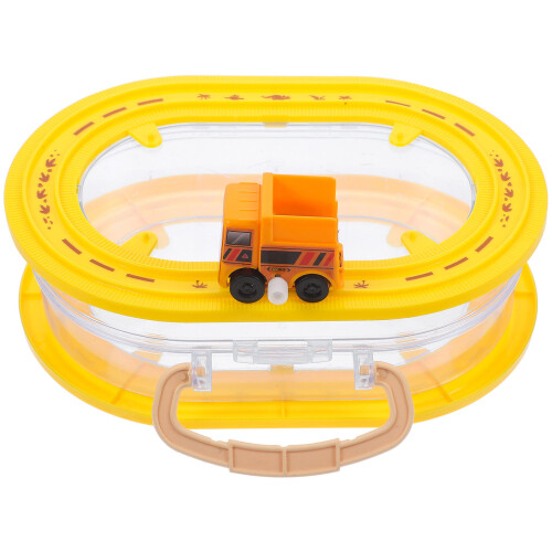 4Pcs Miniature Wind-Up Car Storage Box with Transparent Plastic Design 1