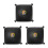 3Pièces De Boxe Mural Noir PU Pour Entraînement De Kickboxing 4