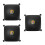3Pièces De Boxe Mural Noir PU Pour Entraînement De Kickboxing 5