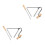2Pièces Instrument Triangle Métallique Khaki Pour Et Orchestre 3