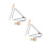 2Pièces Instrument Triangle Métallique Khaki Pour Et Orchestre 5