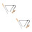 2Pièces Instrument Triangle Métallique Khaki Pour Et Orchestre 6
