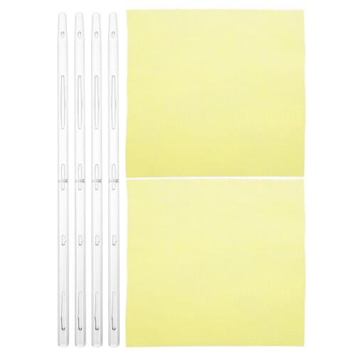 4Sets School Electrostatic Experiment Glass Stick with Silk Cloth Set 1