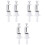 6Pcs White Mannequin Head Stand Adjustable Wig Holder for Styling 3