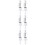 6Pcs White Mannequin Head Stand Adjustable Wig Holder for Styling 5
