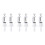 6Pcs White Mannequin Head Stand Adjustable Wig Holder for Styling 9