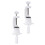 6Pcs White Mannequin Head Stand Adjustable Wig Holder for Styling 11