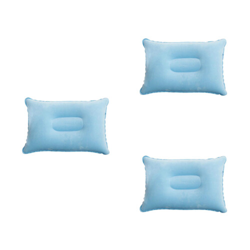 3Pièces Oreiller Épais Bleu, Gonflable Extérieur 2
