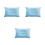 3Pièces Oreiller Épais Bleu, Gonflable Extérieur 5