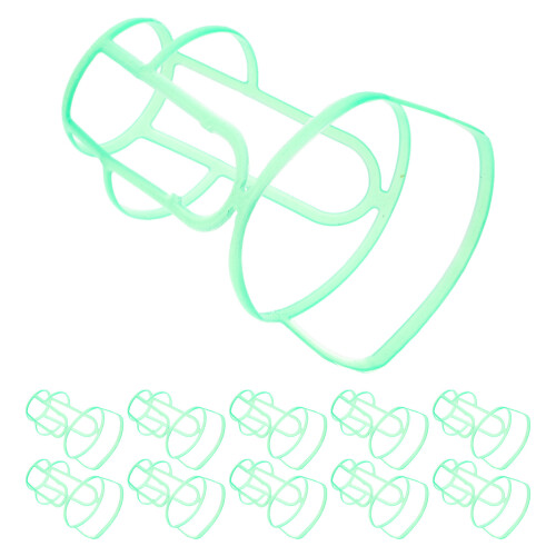 40Pcs Plastic Hospital Drip Bottle Hanging Net Covers Green 1