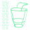 40Pcs Plastic Hospital Drip Bottle Hanging Net Covers Green 3