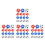 60Pcs Portable Assorted Color Foosball Table Balls for Desktop Games 5