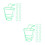40Pcs Plastic Hospital Drip Bottle Hanging Net Covers Green 9