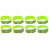8Pièces Bandeau Vert Fluorescent Pour Sport 3