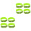 8Pièces Bandeau Vert Fluorescent Pour Sport 4