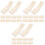 30Pcs Beige Plastic Shrimp Sturdy Kitchen Crawfish Sheller Tool 5