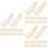 30Pcs Beige Plastic Shrimp Sturdy Kitchen Crawfish Sheller Tool 7