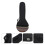 3Pcs Black Banjo Case 4 String Instrument Storage Bag with Cushion 2