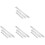 12Pièces Règles Métal Double Face Argentées Mesure Précise 2