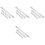 12Pièces Règles Métal Double Face Argentées Mesure Précise 3