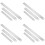 12Pièces Règles Métal Double Face Argentées Mesure Précise 5