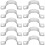 20Pcs Galvanized Pipe Clamps U-Shaped Brackets Silver for Pipe Support 3