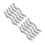 20Pcs Galvanized Pipe Clamps U-Shaped Brackets Silver for Pipe Support 5