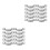 20Pcs Galvanized Pipe Clamps U-Shaped Brackets Silver for Pipe Support 7