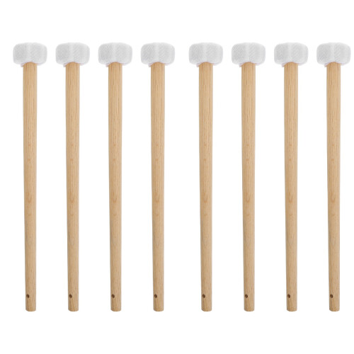 8Pièces Maillets Percussion Bois Coton Confort Multi Couleurs 1