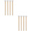 8Pièces Maillets Percussion Bois Coton Confort Multi Couleurs 5