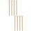 8Pièces Maillets Percussion Bois Coton Confort Multi Couleurs 6
