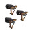 3Sets Mini Modell Holz Kreatives Instrument Geschenk Bunt 6
