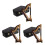 3Sets Mini Modell Holz Kreatives Instrument Geschenk Bunt 8