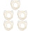 5Pièces Sac Perles Beige Métal Remplacement Pour Sac À Main 8