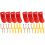 8Pcs Universal Red Metal Fire Extinguisher Wall Hook Mounting Kit 3