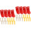 8Pcs Universal Red Metal Fire Extinguisher Wall Hook Mounting Kit 4