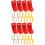 8Pcs Universal Red Metal Fire Extinguisher Wall Hook Mounting Kit 5