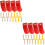 8Pcs Universal Red Metal Fire Extinguisher Wall Hook Mounting Kit 6