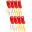 8Pcs Universal Red Metal Fire Extinguisher Wall Hook Mounting Kit 7